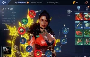 Conta Mir4 113k L80,2itens epico, 5pet epico+escama e couro.