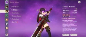 Conta com Ayaka, Hutao e Quqi + túmulo do lobo AR 52 - Genshin Impact