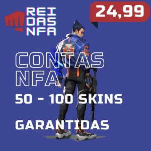 Contas NFA Valorant 50 - 100 skins garantida