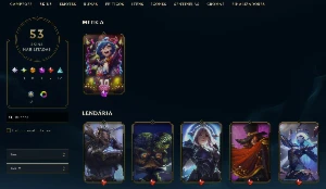 Conta League of Legends Full Acesso - 86 Champs e 53 Skins LOL