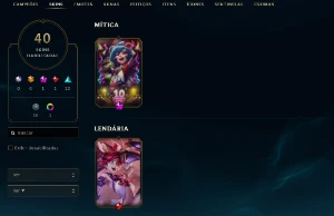 Conta League of Legends Full Acesso - 74 Champs e 40 Skins LOL