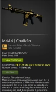 VENDO CONTA CS GO..SUPREMO QUASE GLOBAL .. 500 REAIS DE SKIN - Counter Strike