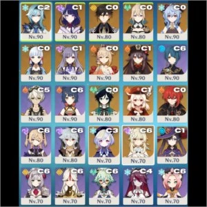 CONTA HIGH TIER COM QUASE TODOS 5⭐ DISPONÍVEIS ATÉ O MOMENTO - Genshin Impact