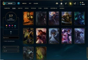 Conta prata 2 com 150 Champs e 37 Skins (Criada em 2012) - League of Legends LOL