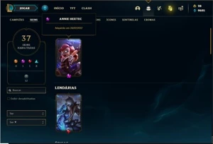 Conta prata 2 com 150 Champs e 37 Skins (Criada em 2012) - League of Legends LOL