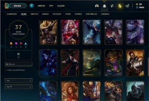 Conta prata 2 com 150 Champs e 37 Skins (Criada em 2012) - League of Legends LOL