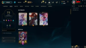 Smurf Platina II 5 Skins Vitoriosas Criada em 2014 - League of Legends LOL