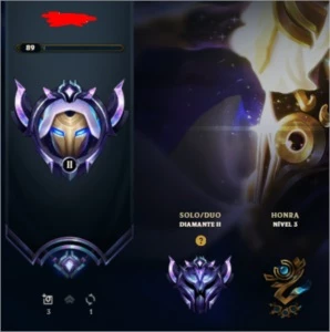conta diamante 2 league of legends LOL