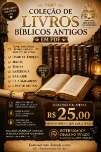 Coleção livros Bíblia antiga