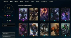 Conta Mestre 60% win rate, 7 vitorias pro GM - League of Legends LOL
