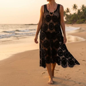 Saída de Praia em Crochê