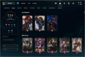 Conta lol 236 skins - League of Legends