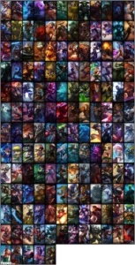 PLATINA 4 COM BORDA PLATINA TODOS CHAMPS, 90 SKINS + 11 PAg - League of Legends LOL