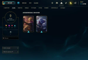 Conta PLATINA 4 | 68% Win - Lol (League Of Legends) Elomoon