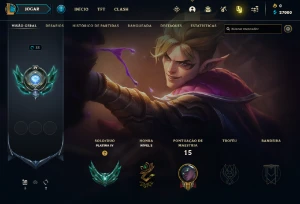 Conta PLATINA 4 | 68% Win - Lol (League Of Legends) Elomoon