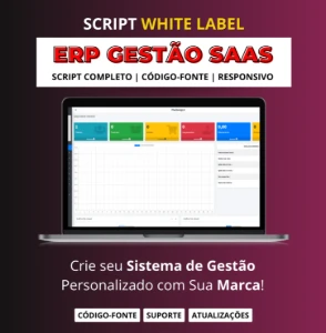 Script White Label – Erp Gestão Saas Completo + Código-Fonte - Outros