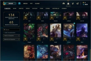 Conta prata 3 com 50 champs e 35 skins +1 Prestigio da Fiora - League of Legends LOL