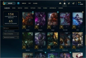 Conta prata 3 com 50 champs e 35 skins +1 Prestigio da Fiora - League of Legends LOL