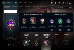 Conta prata 3 com 50 champs e 35 skins +1 Prestigio da Fiora - League of Legends LOL