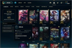 Conta prata 3 com 50 champs e 35 skins +1 Prestigio da Fiora - League of Legends LOL
