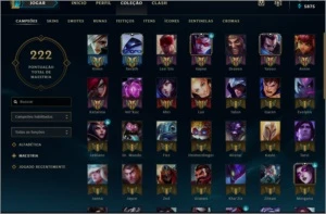 CONTA LOL SKIN'S, BORDA OURO, BORA PARA SMURF - League of Legends