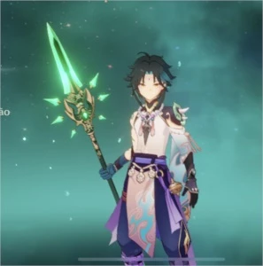 Ar43. Xiao + jade, kazuha + arma do passe, albedo e mais - Genshin Impact