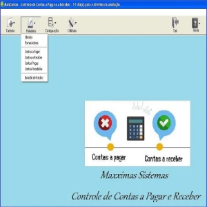 Sistema Contas a pagar e receber pagamento único - Softwares e Licenças