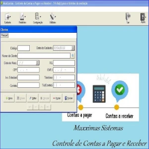 Sistema Contas a pagar e receber pagamento único - Softwares e Licenças