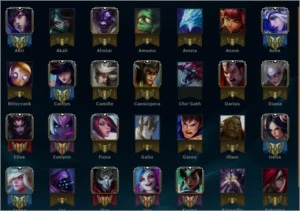 CONTA DIAMANTE SEM BORDA - League of Legends LOL