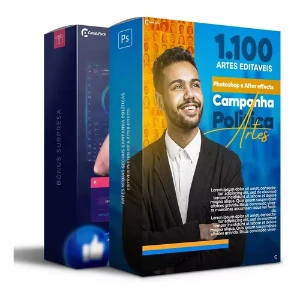 Pack Politica Mais De 1000 Artes Editaveis Photoshop - Outros