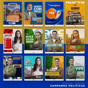 Pack Politica Mais De 1000 Artes Editaveis Photoshop - Outros