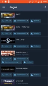 Conta na steam