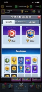 Conta Clash royale podendo negociar