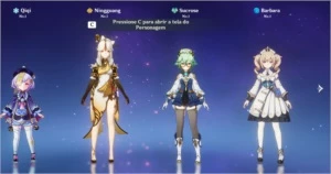 Qiqi + Ningguang + Sucrose + Barbara AR7 - Genshin Impact