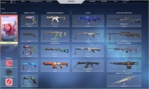 CONTA DE VALORANT 55K DE VP NA CONTA + SKINS