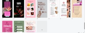 Pack Manicure 100% Editavel - Redes Sociais