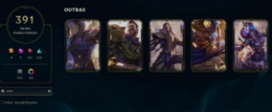 Conta Lol 391 Skins, Desapego! - League of Legends