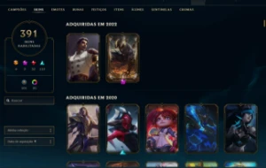 Conta Lol 391 Skins, Desapego! - League of Legends