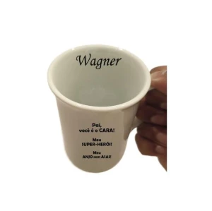 Caneca Pai Super-Herói Personalizada - 240 ml - Artesanato e Personalizados