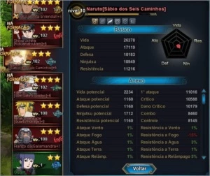 Naruto Online conta - Outros