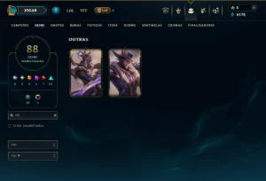 Prata 4 com TODOS os Champs e 88 Skins ( ADC / SUP / MID ) - League of Legends LOL