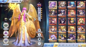 Conta Saint Seiya A88 - Lv.70 (1400 Gemas, 43 livros) - Saint Seiya Awakening SSA