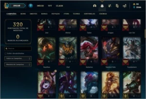 Conta ouro 4 com 35 skins e 97 champs - League of Legends LOL