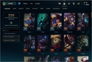 Conta ouro 4 com 35 skins e 97 champs - League of Legends LOL