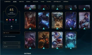 Conta Main Yasuo Caindo Com Plat 2 Menos 45 Skins - League of Legends LOL