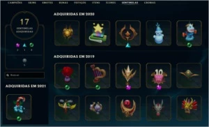 CONTA LOL 117 CHAMPIONS - League of Legends
