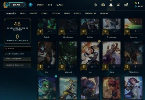 Conta OURO 4 | 62% Win - Lol (League Of Legends) Elomoon
