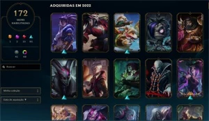 FULL ACESSO - LVL 596 - 172 SKINS - NICK BOM - R$400 - League of Legends: Wild Rift LOL WR