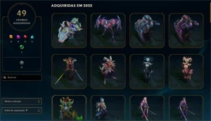 FULL ACESSO - LVL 596 - 172 SKINS - NICK BOM - R$400 - League of Legends: Wild Rift LOL WR