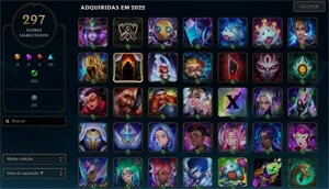 FULL ACESSO - LVL 596 - 172 SKINS - NICK BOM - R$400 - League of Legends: Wild Rift LOL WR